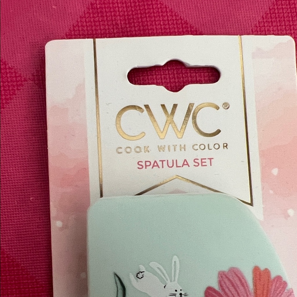 CWC Floral Silicone Spatula - Orange - Picture 3 of 4
